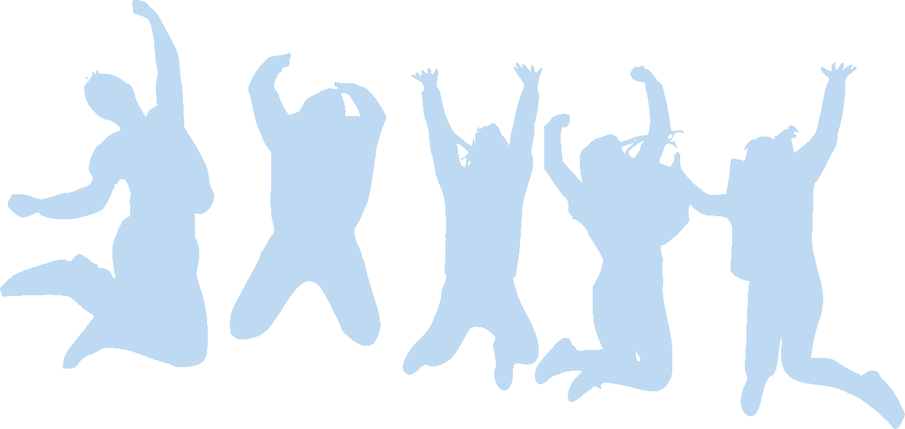 A group of working individuals jumping up in celebration used as a banner image for skills porgrammes